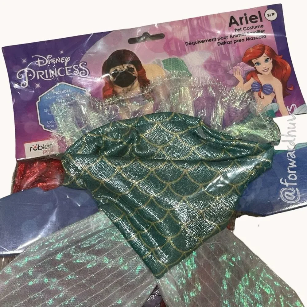 Rubie’s Disney Princess Ariel Mermaid Dog Costume Small Pet Costume